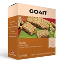 GO4IT Health Meal Replacement Bar, High Proteine Nutrition Bar, High Fiber, LOW Calories, KETO friendly, On-the-go, Greutate Loss Food Bar, 7/Box - (Peanut)