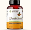 Curcumină (95%) cu extract de piper negru (pentru o mai bună absorbţie), 1300 mg, pentru imunitate, articulaţii Sănătate 