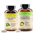 NatureWise Green Coffee Bean 800mg și Garcinia Cambogia 180 capsule greutate Obiective de sprijin