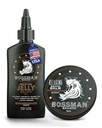 Bossman Jelly Beard Ulei pentru bărbați și barbă Balm pentru bărbați Combo - Softens, Tames Moisturizes & Condiții - Stagecoach Scent - Ingrediente naturale și fabricate în Statele Unite ale Americii