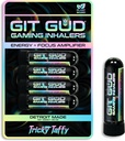 GIT GUD Energy Stick (4 Pack) Competitive Focus Amplificator, Refreshing Mint Aroma, Daily-Use, Portabil de unică folosință, Tricky Taffy (Taffy Mint)