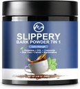 Slippery Elm, Organic Slippery Elm Bark Powder cu L-Glutamine, DGL, Mușețel, Aloe Vera, Fennel, Marshmallow, plante aromatice naturale pentru Soothing Throat & Digestive Support, 40 Servings