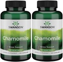 Swanson Chamomile Stress Support - Made with German Musetel Flower - Herbal Supplement to Promove Stress, Relaxation and Sleep Support - Helps Easy Body and Mind - (120 Capsule), 2 Pack