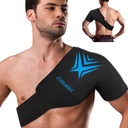 Umăr pachet de gheață Rotator Cuff terapie rece Reutilizabil flexibil Gel rece ambalaj de compresie Wrap pentru leziuni Durere Relief & Tenditis, recuperare după chirurgie umăr, Umflare (negru)