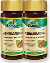 Zandu Ashwagandha Capsules (120 veg caps), Formulated with Pure Extracts of Ashwagandha, Immunity Booster, For Natural Body Strength, Stress Buster (Pack of 60 x 2)