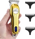 DSP Barbă Trimmer pentru bărbați, Clipper Shavers, Trimmer de păr facial pentru barbă și mustață Trimming, Kit de coafură profesională pentru bărbați LED-uri reîncărcabile (Aur)