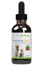 Pet Wellbeing Immune Sigur pentru câini - Suporturi Normale de apărare imună, Echilibrul Flora Gut, Andrographis, Echinacea, Vitamina C, Zinc - Veterinarian-Formulat Herbal Supliment 2 oz (59 ml)
