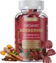 Berberine Supliment Gumries 1200mg: Berberine cu scorțișoară Ceylon - Berberine Gumies cu lapte turmeric Thistle Artichoke - Vegan Raspberry Flavor (60 Count)
