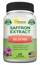 aSquared Nutrition Saffron Suplimente - 120 capsule - Saffron Supliment de extract pastile - Pure Saffron Alternative la pulbere, ceai, filete și gume