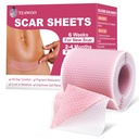 Silicon Cicatrice foi, Silicon Cicatrice bandă pentru cicatrici chirurgicale,C-secţiunea,Tummy Tuck,Keloid Bump Îndepărtarea, Tape faţă pentru riduri Overnight (1.6 "X 59" Roll-1.5M-Pink)