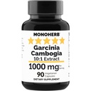 MONOHERB Garcinia Cambogia 1000 mg - 90 Veg capsule - mare potenta 10:1 Extract