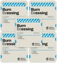 Rhino Rescue 5 Pack 4" X 4" Burn Dressing, Burn Gel Cooling Soothing Cream Relief Burn Prim Ajutor consumabile (5)