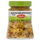 FRATELLI D'AMICO - Anghinare Quartered în ulei "Roman Style," Premium Quality, Chef Selection, 9.9 oz (280 g), Antipasto, Seasoned, Carciofi, Produs din Italia