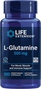 Prelungirea vieţii Capsule Creatine 120 Număr & L- Glutamină 500 mg 100 Capsule Bundle pentru sănătatea musculară