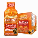 Vitamina Energie Immune+ Extra Putere Energie Shot Orange Burst 24 Pack, 260mg Cafeina naturala, B-Vitamina, Ceai verde, Imunitate & Focus Suport, Zero Zahăr, Gluten-Free 1.93 fl oz