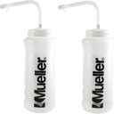 Mueller Quart Bottle w/ Straw, Natural Color w/ Black Letters (2- Pack)