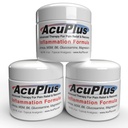 AcuPlus - Advanced Pain Relief Topical Anti Flammatory Cream to Soothe Muscle & Joint Pain - Artrită, Bursita, & Tenditis - Formula de acțiune rapidă cu ingrediente naturale - 4 oz. fiecare, Pachet de 3