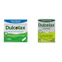 Dulcolax Laxative rapid de ajutor Laxative medicamentate Ajutor rapid, Rectal Folosire Numai, Bisacodyl, 10 mg & Overnight Relief Laxative pentru Relief de constipaţie blândă, Bisacodyl 5 mg comprimate, 50 Conte