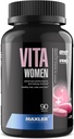 Maxler VitaWomen Multivitamine Premium pentru femei - Suplimente pentru femei - Piele de par si unghii Vitamine A B C D E K, Omega-3, Biotina, Antioxidanti, Enzime - 90 comprimate
