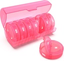 Weekly Pill Organizator 7 zi 2 ori pe zi, Sukuos cutie mare de pastile de călătorie pentru pastile/Vitamin/Fish ulei/Supplements, Daily Medicine Organizator Box, BPA gratuit caz Pilula, Ușor de curățat