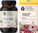 Alchimie femeie organică vie Digestive dvs. Flora Probiotic, 60 CT