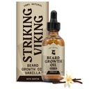 Viking Barbă ulei de creştere Viking cu Biotin - 2 Fl Oz, Vanilie - îngroşare, Condiţionarea Ser de ulei de barbă Biotin pentru bărbaţi cu Argan & Jojoba - Serul de creştere a părului facial pentru bărbaţi