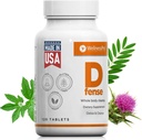 Detox Cleanse, Gut & Ficat Cleanser, Herbal Dietary Supplement, Milk Thistle, Goldenseal, Senna, Calciu & Magneziu, Probiotice, Multivitamine & Multimineral, 120 comprimate