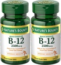 Naturas Bounty Vitamina B-12, Distilare rapidă, 2500 mcg, Aromă naturală de cireşe 75 ct (2 ambalaj)