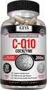 Kaya Naturals - CoQ10 Power Antioxidant Supliment - SIDA în Heart Health and Immune Function - Restaurează producția zilnică de celule și energie - 30 Veggie Capsules Co-Q10