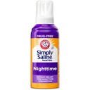 ARM & HAMMER Pur și simplu Saline Nighttime Mist fără droguri pentru congestie nazală pe timp de noapte, extra Putere, calmant Eucalipt, sigur de utilizat cu Rx și OTC, pentru adulți și copii Vârsta 2+, 4.6 oz (129 g)