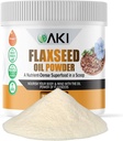 AKI Seed Oil Powder - Packed with Essential Nutrients like Omega-3 Fatty acids, Fiber, & Lignans - Gratuit de aditivi artificiali, Made with Ideal Quality Ingredients (5.30oz/150g)