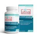 Szio+ Utiva Bladder Health - Suplimentul de control pentru vezica urinară hiperactivă şi sănătatea tractului urinar inferior - dovedit clinic pentru a reduce frecvenţa şi urgenţa - 60 capsule