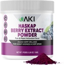 AKI Haskap Berry Extract de pulbere - bogat în antioxidanți, vitamina C și polifenoli - extrase din fructe de calitate uscate - Nu adăugați arome artificiale și colorare - Boosts nivelul de energie (5.30Oz/150g)