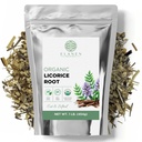 Elan Naturals Organic Licorice Root 1 lb. (16 oz.), USDA Certified Organic Licorice Root Tea, Licourice Bulk Chopped, Liquorice, Raiz de Regaliz Licrice, Glicyrrhiza glabra, Cut & Sifted