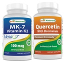 Cele mai bune naturale MK-7 100 mcg & Querbetin cu Bromelain