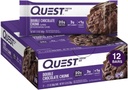 Quest Nutritie Double ciocolata batoane de proteine, 20g Baruri de proteine, 1g zahăr, 4g Net Carb, Gluten gratuit, Keto Friendly, 12 Conte