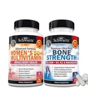 BioSchwartz Daily Multivitamine pentru femei 50 și peste (1 lună de aprovizionare) Plus Concentrație osoasă Supliment mineral cu calciu și magneziu (1 lună de aprovizionare)