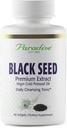 Paradise Black Seed Oil, bogat în antioxidanți, suport imun, Super Potent, Ultra Pure, Vegan, Non OMG, Gluten Free, 60 Softgels