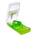 Ezy doza Pill Cutter și Splitter cu scut de siguranță, utilizare zilnică, pastile tăiate în condiții de siguranță, vitamine, tablete în jumătate, precizie și ușor de tăiere, lamă de oțel inoxidabil, Travel Sized, Culoare mai Vary, BPA gratuit