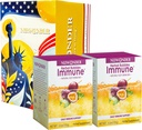 Immune Booster Fizzy Drink Mix Herbal Supplement Made with Astragalus, Ginger, Jujube, Atractylodes, Passion Fruit, No Artificial, 10packs (2 cutii)