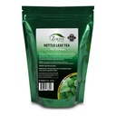 Zokiva Nutritionals - Nettle Leaf Tea Bags Mega Pack - 100 Premium Quality Convenabil Organic Ceai Bags - Cafeina-free și Vegan-friendly Într-un stand de sus Zip Lock Pouch