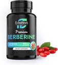 Berberine Supliment - Natural Plant-Based with Ceylon Scorțișoară, Turmeric, Piperină, Vitamine B6, C, D - Vegan-Friendly - 60 Caps vegetale, 900mg.