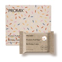 ProMix Nutritie Proteine Puff Baruri - Ziua de nastere tort - Marshmallow Crispy Treat - Mare Tasting & Sanatos Pe Go Snack - Proteina mare & Calorie scăzut - Gratuit de gluten, soia, si porumb - 12 Baruri