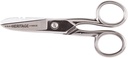 Klein Tools G100CS Foarfece, Made in USA, Electrician Foarfece cu Notches Stripping și Blade Serrated, 5-1/4-Inch