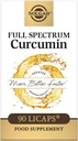 Solgar Spectrum Curcumin - 90 LiCaps - Absorbție superioară - Brain, Joint & Immune Health - Non-GMO, Vegan, Gluten Free, Dairy Free - 90 Servings