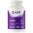 AOR, SeMet, Selenometionina o formă naturală de seleniu, susține creșterea și dezvoltarea normală a celulelor, promovează imunitatea, Suplimentul mineral, 90 capsule (90 Servings)