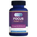Focus Relief Plus uscat ochi Formula (90 ct. 30 zi de aprovizionare) uscat ochi Omega 3 Supliment - uscat ochi de ajutor -Omega 3 ulei de pește pentru ochi uscat