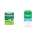 Dulcolax Overnight Relief Laxative 50 Conte & Flota Enema salină Adult Constipație Relief 4 sticle