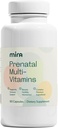 MIRA Multi-Vitaminante prenatale pentru femei, Folate & Choline, Supliment pentru înainte, în timpul, şi post Sarcina, Suport Sarcina & Dezvoltare fetală, 60 Capsule (30 Servings), 1 ambalaj
