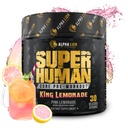 ALPHA LION Core Pre Workout cu Creatine for Performance, Beta Alanine for Muscle, L-Citrulline for Pump & Tri-Source Caffeine for Sustened Energy (30 Servings, King Lemonade Flavor)